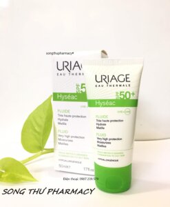URIAGE EAU THERMALE HYSEAC FLUIDE SPF50+ - KEM CHỐNG NẮNG DÀNH CHO DA DẦU, DA HỖN HỢP