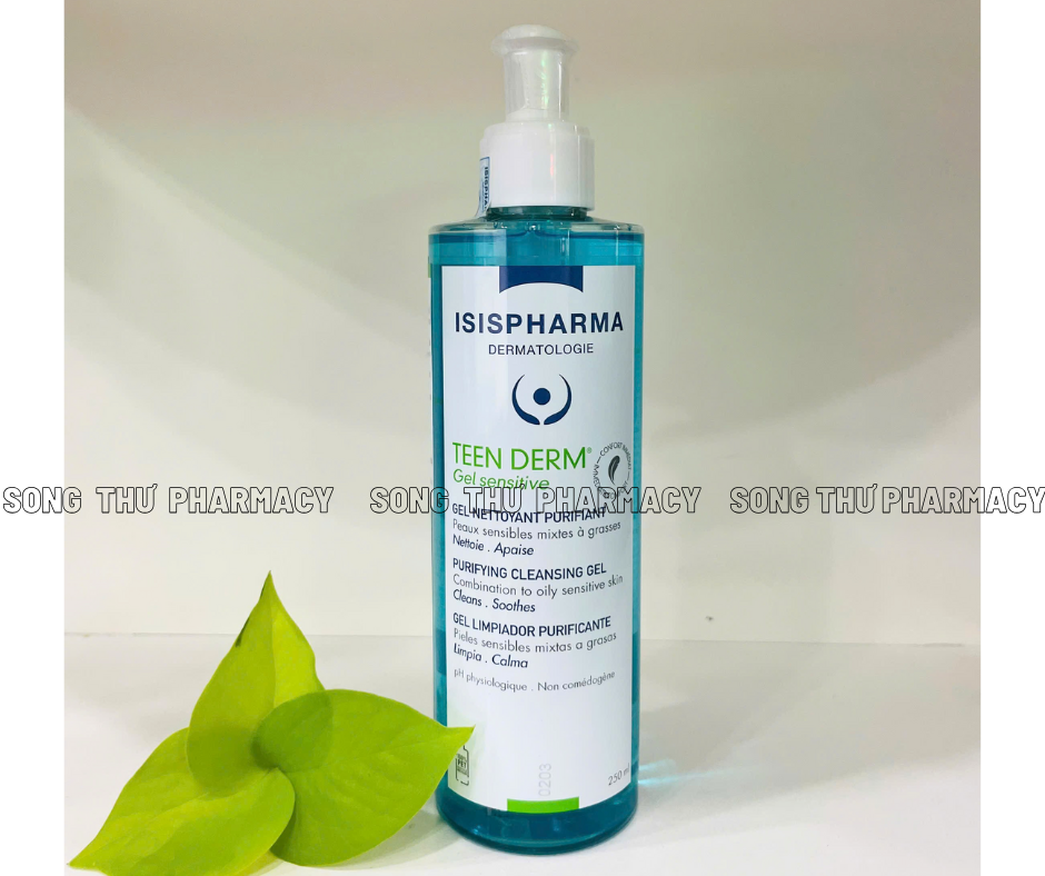 ISISPHARMA TEENDERM SENSITIVE - GEL RỬA MẶT CHO DA HỖN HỢP