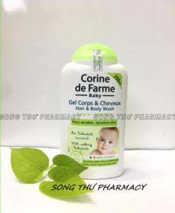 CORINE DE FARME BABY HAIR & BODY WASH - SỮA TẮM GỘI TOÀN THÂN CHO BÉ