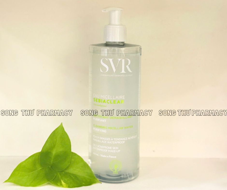 SVR SEBIACLEAR EAU MICELLAIRE PURIFYING CLEANSING WATER - NƯỚC TẨY TRANG CHO DA DẦU MỤN