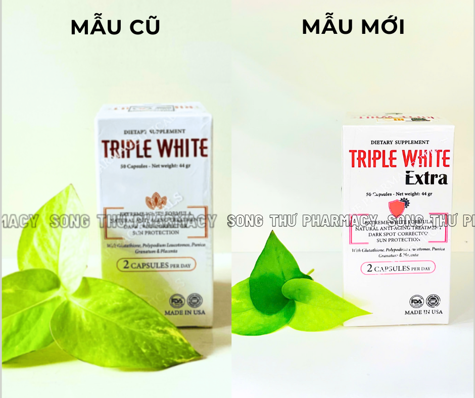 TRIPLE WHITE – VIÊN UỐNG TRẮNG DA, CHỐNG NẮNG