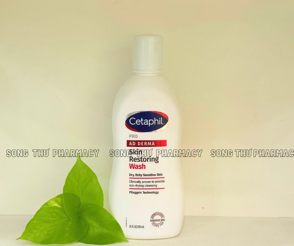 CETAPHIL PRO AD DERMA SKIN RESTORING WASH - SỮA TẮM DƯỠNG ẨM DÀNH CHO DA VIÊM CƠ ĐỊA