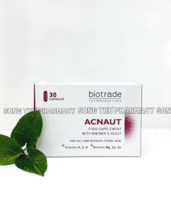 BIOTRADE ACNAUT FOOD SUPPLEMENT - VIÊN UỐNG HỖ TRỢ NGỪA MỤN, KIỀM DẦU