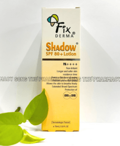 FIXDERMA SHADOW SPF 80+ LOTION - TINH CHẤT CHỐNG NẮNG HỖ TRỢ ĐIỀU TRỊ DA THÂM NÁM, SẠM ĐEN