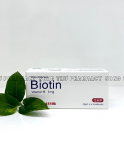 BIOTIN 5MG - THUỐC HỖ TRỢ TRỊ VIÊM DA, RỤNG TÓC 