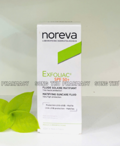 NOREVA EXFOLIAC MATIFYING SUNCARE FLUID SPF50+ 40ML - KEM CHỐNG NẮNG DÀNH CHO DA DẦU MỤN