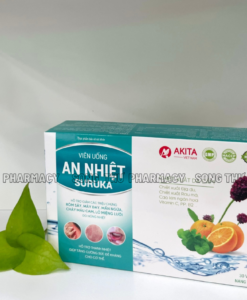AN NHIỆT SURUKA  - VIÊN UỐNG HỖ TRỢ GIẢM CÁC TRIỆU CHỨNG RÔM SẢY, MÀY ĐAY, MẨN NGỨA, CHẢY MÁU CA, LỞ MIỆNG LƯỠI DO NÓNG NHIỆT