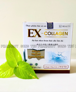 EX-COLLAGEN – BỘT UỐNG BỔ SUNG COLLAGEN GIÚP CHỐNG LÃO HÓA, GIẢM NHĂN, CẤP ẨM CHO DA