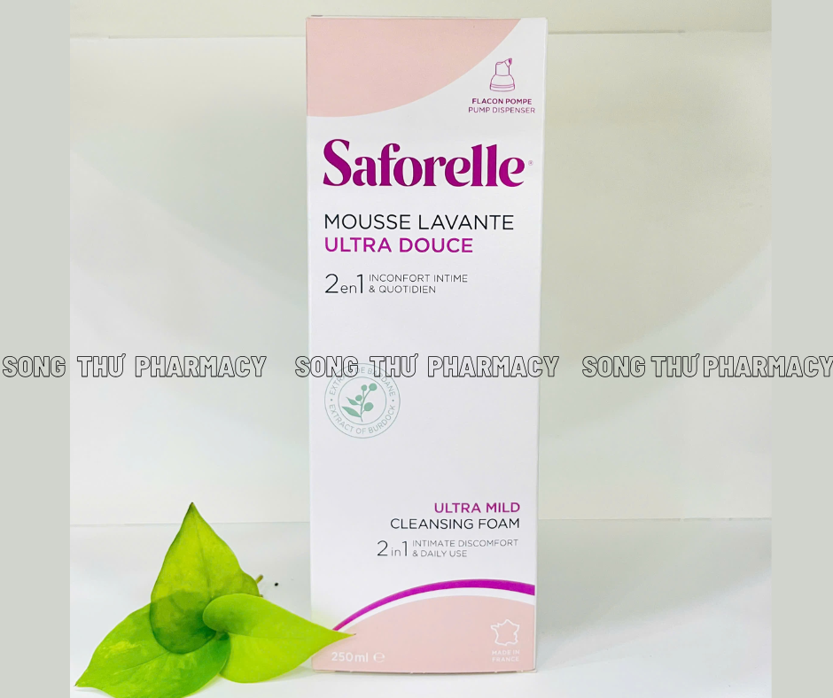 SAFORELLE MOUSSE LAVANTE ULTRA DOUCE - DUNG DỊCH VỆ SINH HỖ TRỢ KHỬ MÙI, CHỐNG VIÊM