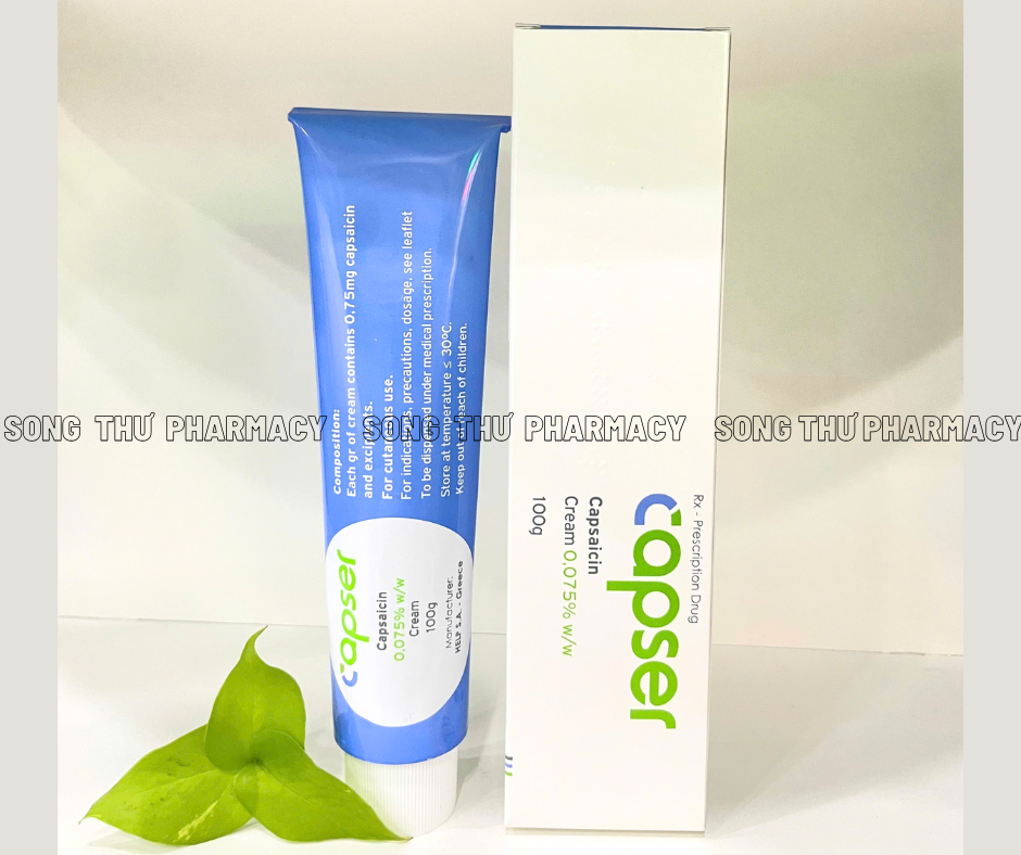CAPSER – KEM BÔI GIẢM ĐAU THẦN KINH SAU ZONA - Nhà thuốc Song Thư