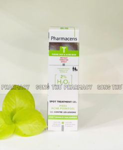 PHARMACERIS T MEDI ACNE POINTGEL - GEL CHẤM MỤN ĐẶC TRỊ TỔN THƯƠNG VI VIÊM 2%  H2O2