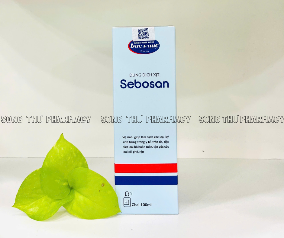 SEBOSAN - XỊT NGOÀI DA LÀM SẠCH KÝ SINH TRÙNG VÀ LOẠI BỎ CÁI GHẺ TOÀN DIỆN