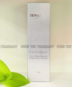 TENAMYD WHITE LAGOON PURE WHITE REFRESH SCRUB FOAM CLEANSER - SỮA RỬA MẶT CÓ HẠT SÁNG MỊN DA 
