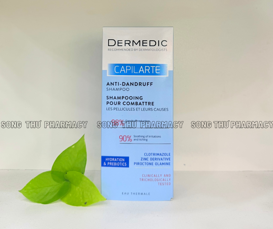 DERMEDIC CAPILARTE ANTI DANDRUFF SHAMPOO - DẦU GỘI LÀM SẠCH GÀU & GIẢM NGỨA