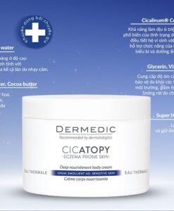 DERMEDIC CICATOPY DEEP NOURISHMENT BODY CREAM - KEM DƯỠNG ẨM DÀNH CHO DA KHÔ, DA CHÀM VÀ DA DỄ BỊ DỊ ỨNG  