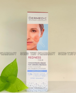 DERMEDIC REDNESS CALM CONCENTRATE CREAM FOR CHRONIC- KEM DƯỠNG PHỤC HỒI, DỊU KÍCH ỨNG, DÃN MẠCH