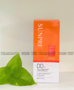 MONA FREMA SUNPRE HIGH PROTECTION DD FACIAL GEL SPF 50+ PA++++ - KEM CHỐNG NẮNG CÓ MÀU NỀN
