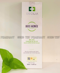 DECILIA DECI ACNESEE CLEANSING GEL - SỮA RỬA MẶT LÀM SẠCH DA DẦU, DA NHẠY CẢM  