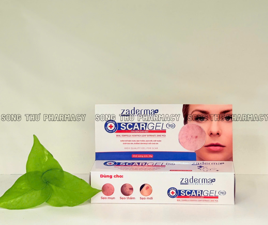 ZADERMA SCAR GEL 7D - KEM LÀM MỞ SẸO THÂM, ĐIỀU TRỊ SẸO LÕM, SẸO RỖ