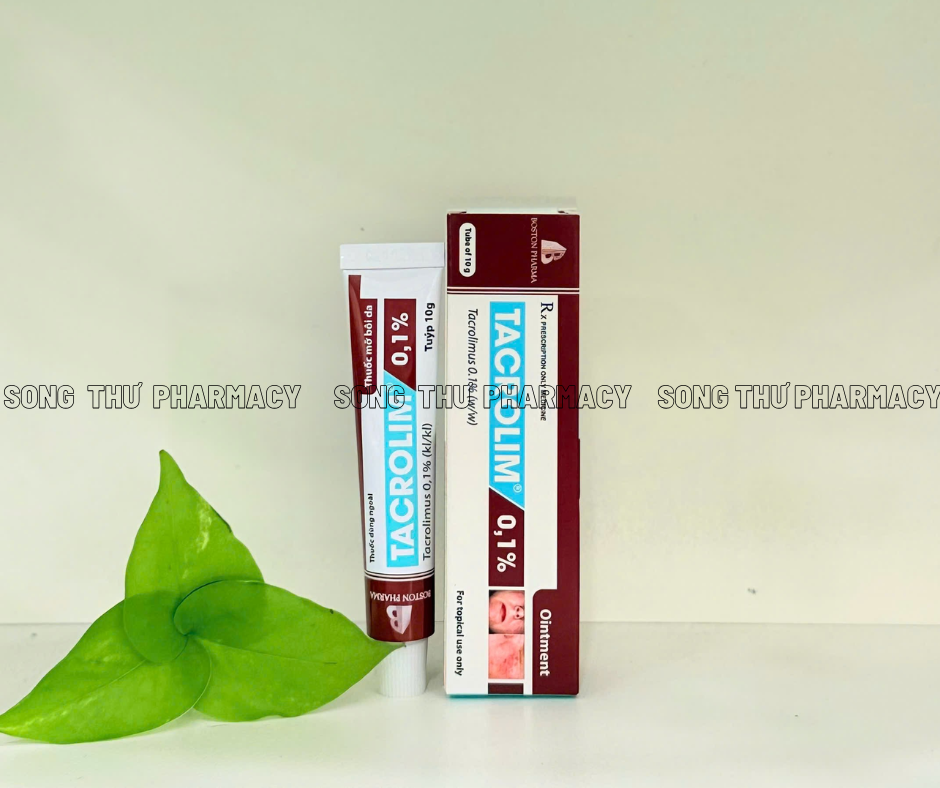 TACROLIM 0.1% - THUỐC MỠ BÔI DA TRỊ VIÊM DA CƠ ĐỊA
