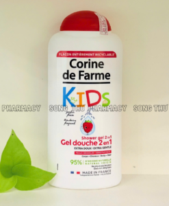 CORINE DE FARME SHOWER GEL 2 IN 1 STRAWBERRY - GEL TẮM VÀ GỘI CHO BÉ HƯƠNG DÂU 