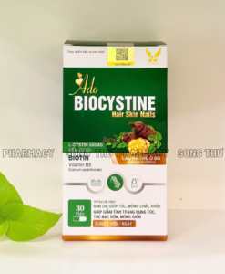 ADO BIOCYSTINE HARI SKIN NAIL - VIÊN UỐNG CẢI THIỆN SẠM DA, GIÚP TÓC, MÓNG CHẮC KHỎE