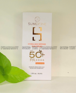 SUMDFINE RA MẮT KEM CHỐNG NẮNG HYDRA AGE DEFENSE SUN CREAM SPF50+ PA++++ – KEM CHỐNG NẮNG DƯỠNG ẨM, SÁNG DA DÀNH CHO MỌI LOẠI DA