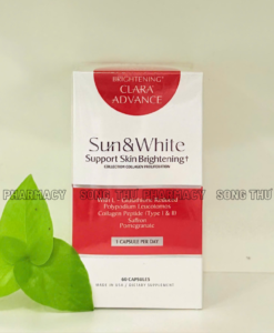 CLARA ADVANCE SUN & WHITE - VIÊN UỐNG HỖ TRỢ TRẮNG DA, CHỐNG NẮNG 