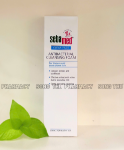 SEBAMED CLEAR FACE ANTIBACTERIAL CLEANSING FOAM - SỮA RỬA MẶT TẠO BỌT KHÁNG KHUẨN, TRỊ MỤN