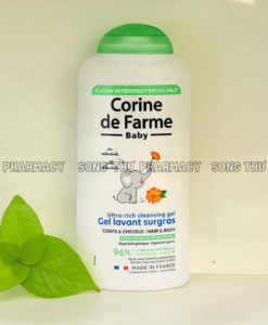 CORINE DE FARME BABY RICH CLEANSING GEL - GEL TẮM GỘI DỊU NHẸ DÀNH CHO MỌI LOẠI DA 
